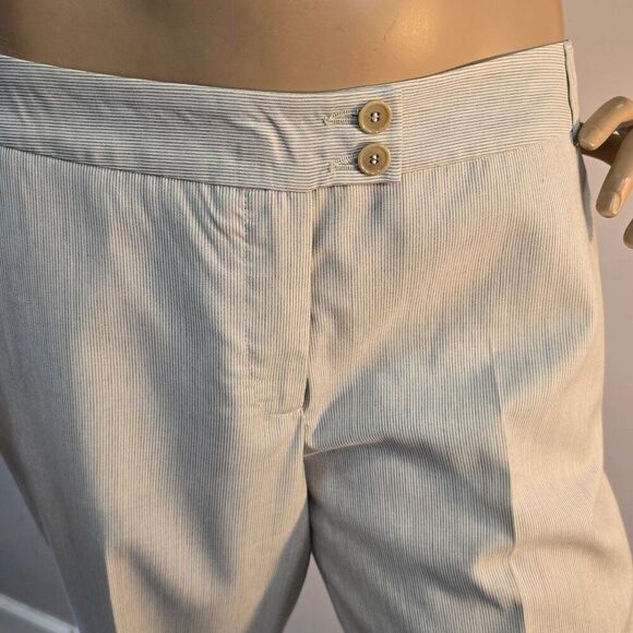 Etro Milano Pant Trousers Pin Stripe Straight Leg Made In Italy Womens Sz 44 IT - Picture 8 of 12